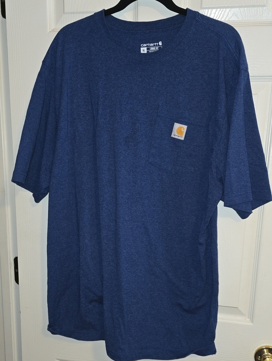 Carhartt Other - Carhartt Blue Short Sleeve Pocket Tee with Logo Patch